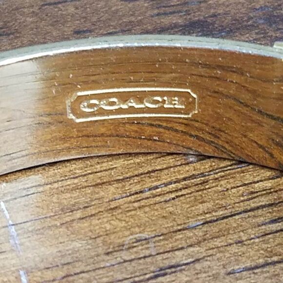 Coach Striped Enamel Bangle - Picture 2 of 7